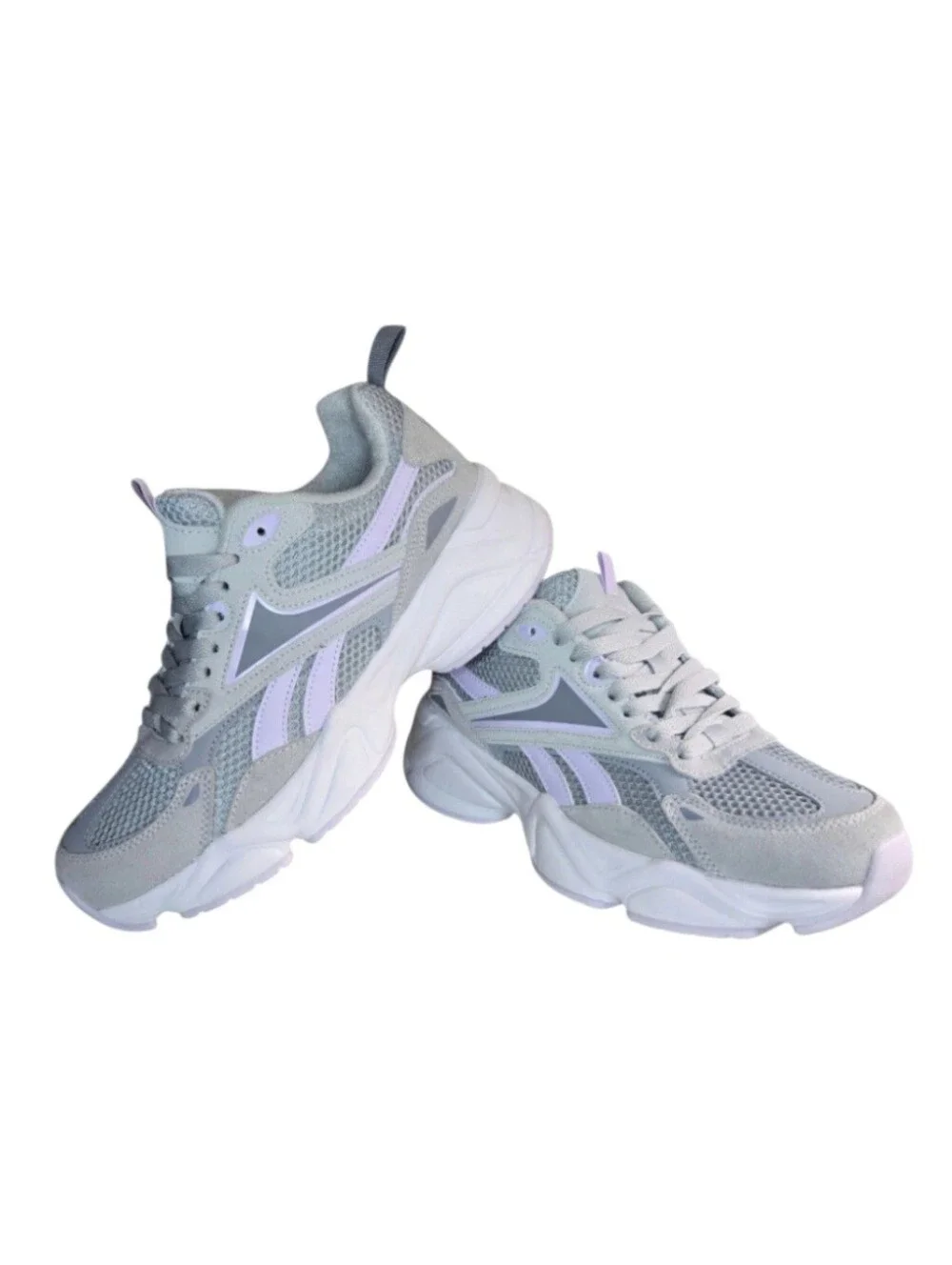 Reebok Royal Charge Sneakers in Grey, Purple, Size: 10  Women's NEW!